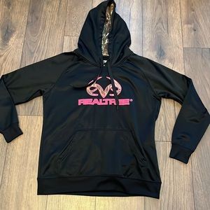 NEW real tree black and pink hoodie